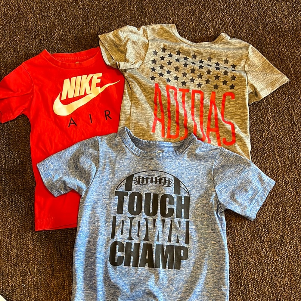 Toddler boys sports shirts bundle - 4T and 3T
